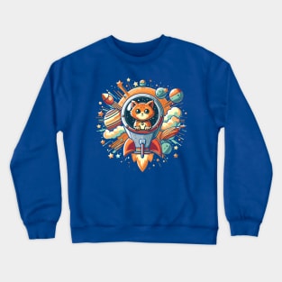 Cat in space Crewneck Sweatshirt